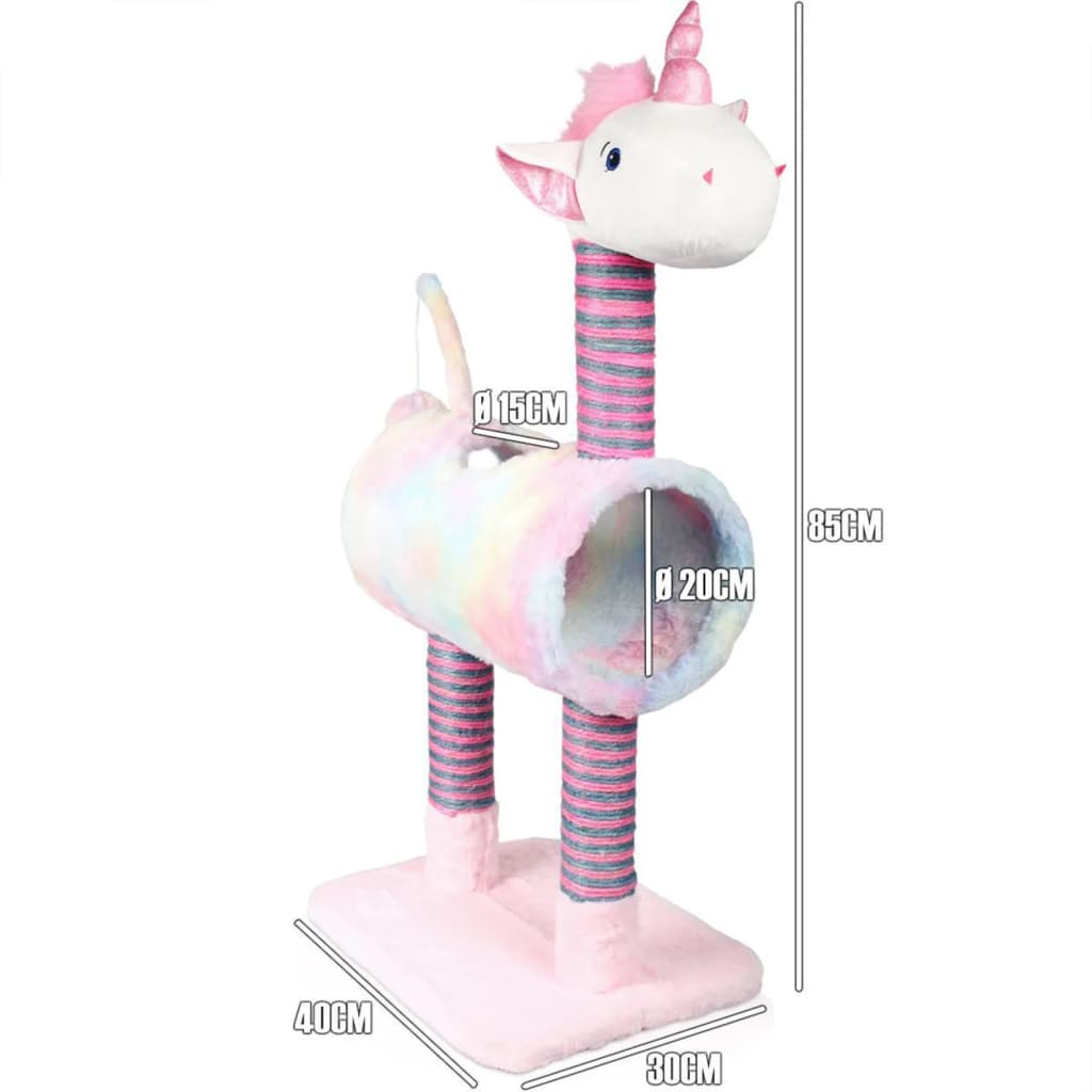 Pets Collection Kattenkrabpaal Unicorn 40x30x85 cm