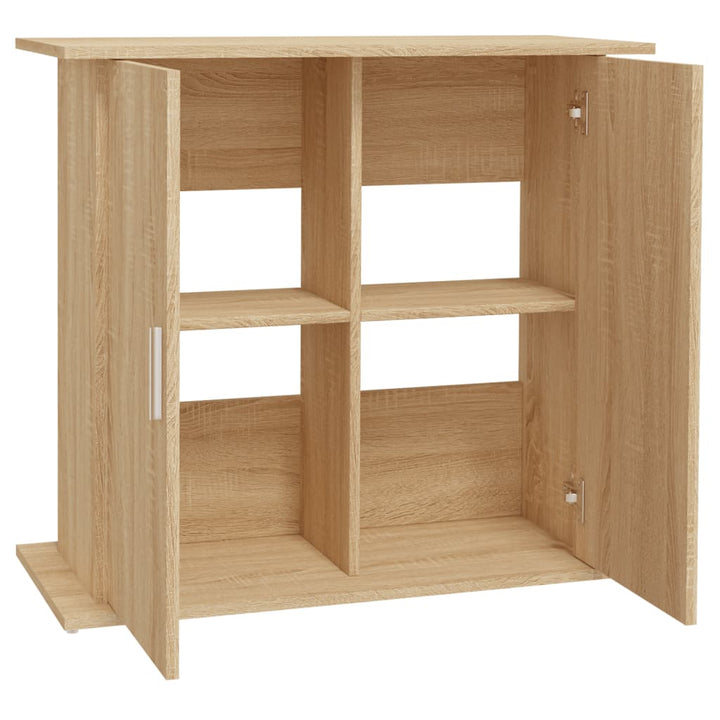 Aquariumstandaard 81x36x73 cm bewerkt hout sonoma eikenkleurig