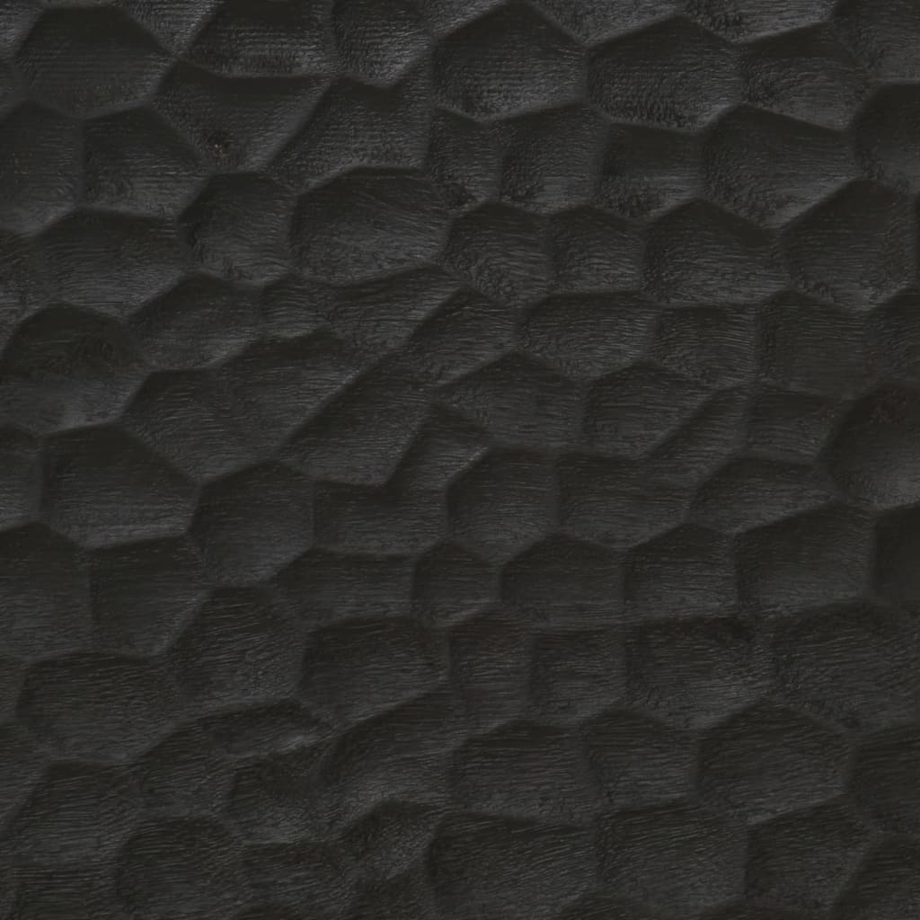Nachtkastjes 2 st 40x33x46 cm massief mangohout zwart