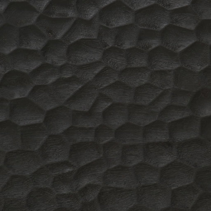 Nachtkastjes 2 st 40x33x46 cm massief mangohout zwart