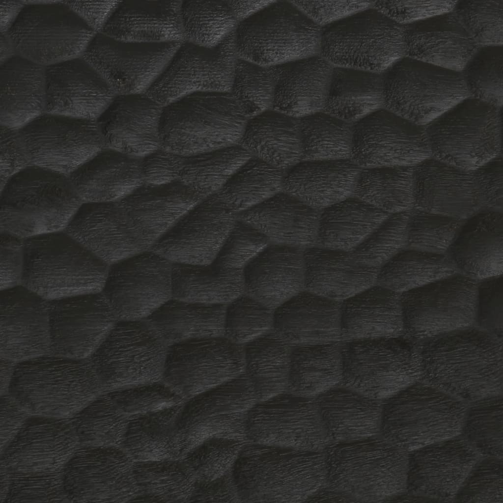 Nachtkastje 40x33x46 cm massief mangohout zwart