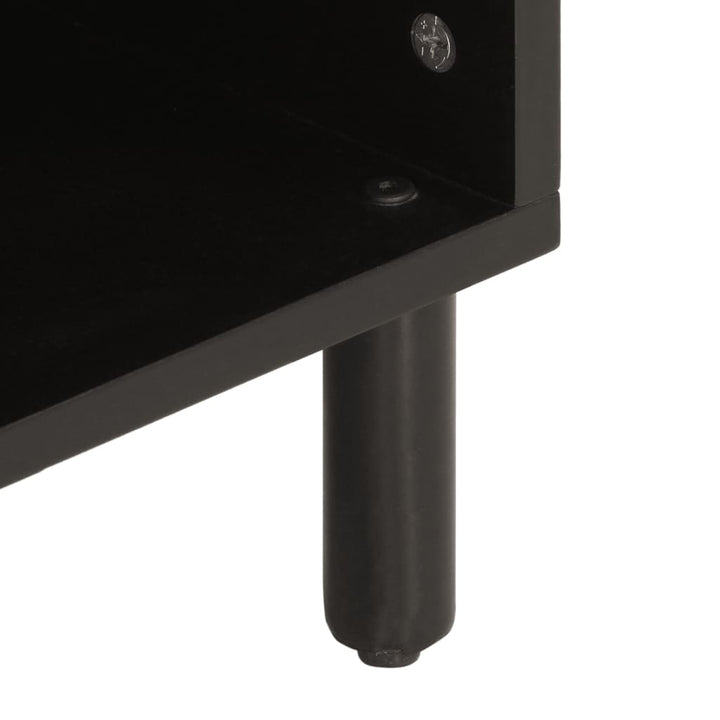 Tv-meubel 100x33x46 cm massief mangohout zwart