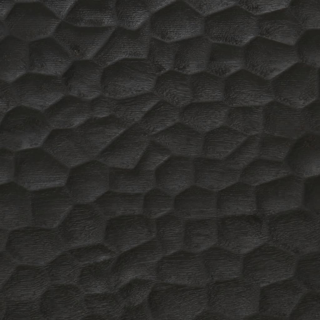 Wastafelkast 62x33x58 cm massief mangohout zwart