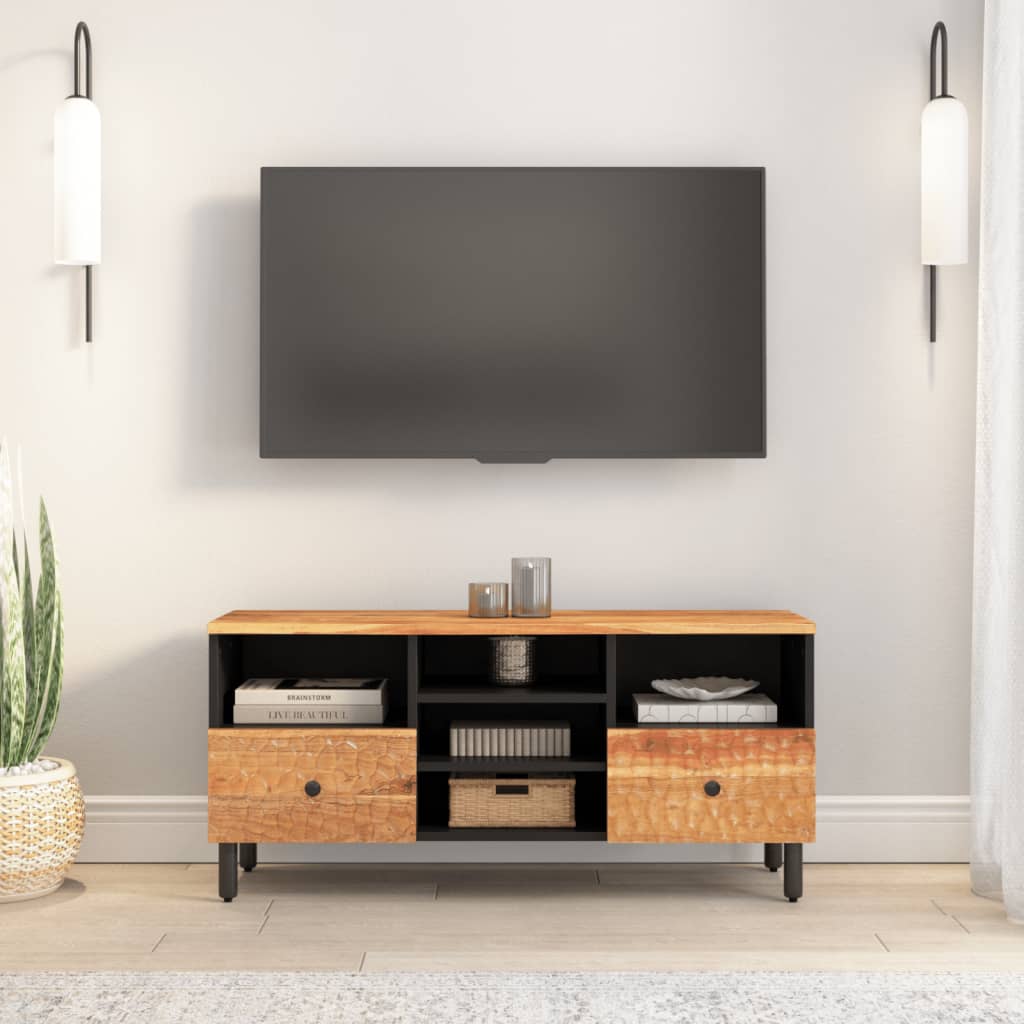 Tv-meubel 100x33x46 cm massief acaciahout