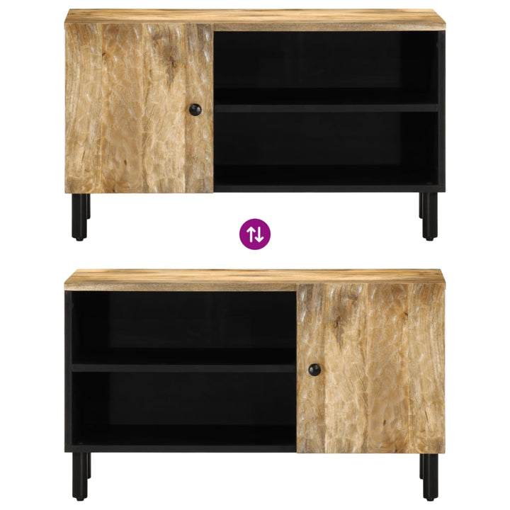 Tv-meubel 80x31x46 cm massief mangohout