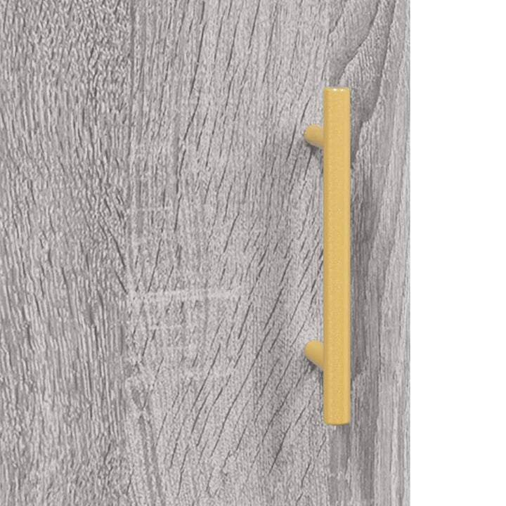 Hoge kast 69,5x31x115 cm bewerkt hout grijs sonoma eikenkleurig
