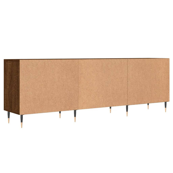 Tv-meubel 150x30x50 cm bewerkt hout bruin eikenkleur