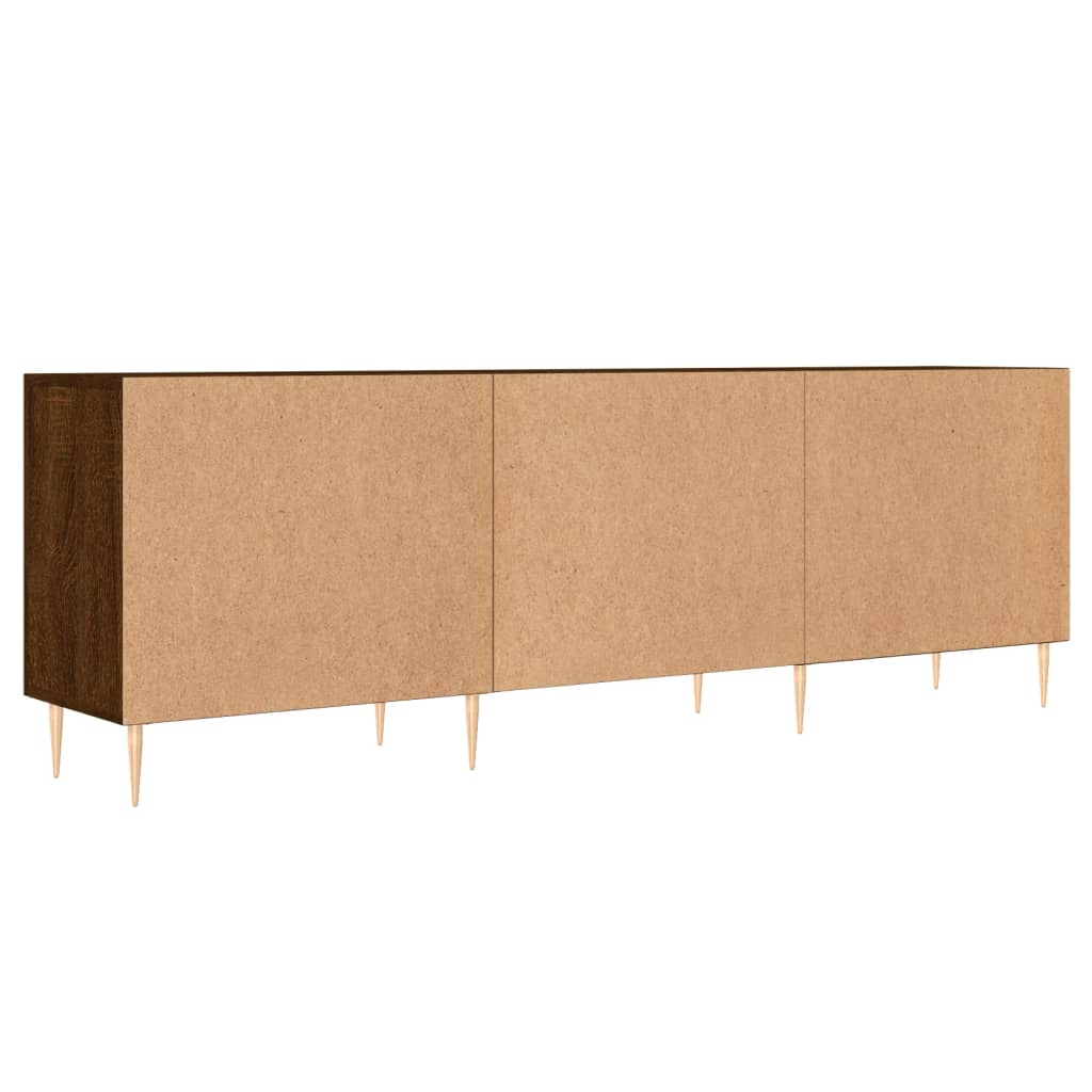 Tv-meubel 150x30x50 cm bewerkt hout bruin eikenkleur