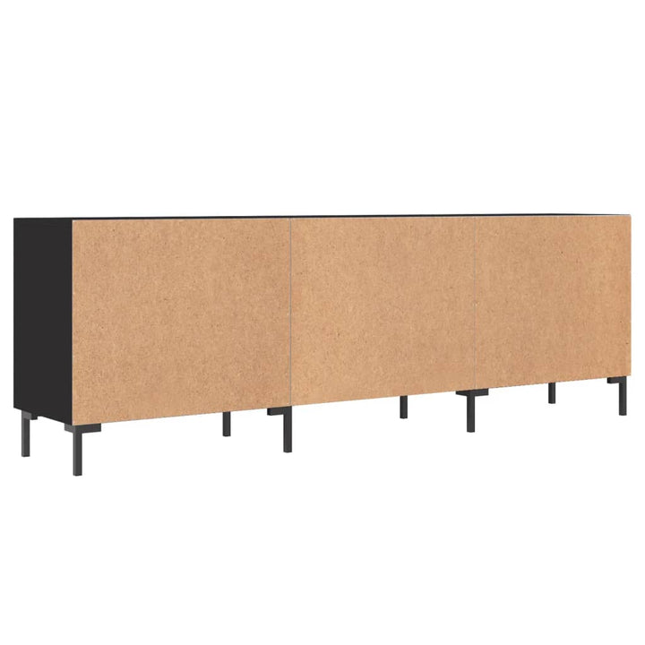 Tv-meubel 150x30x50 cm bewerkt hout zwart