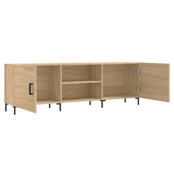 Tv-meubel 150x30x50 cm bewerkt hout sonoma eikenkleurig