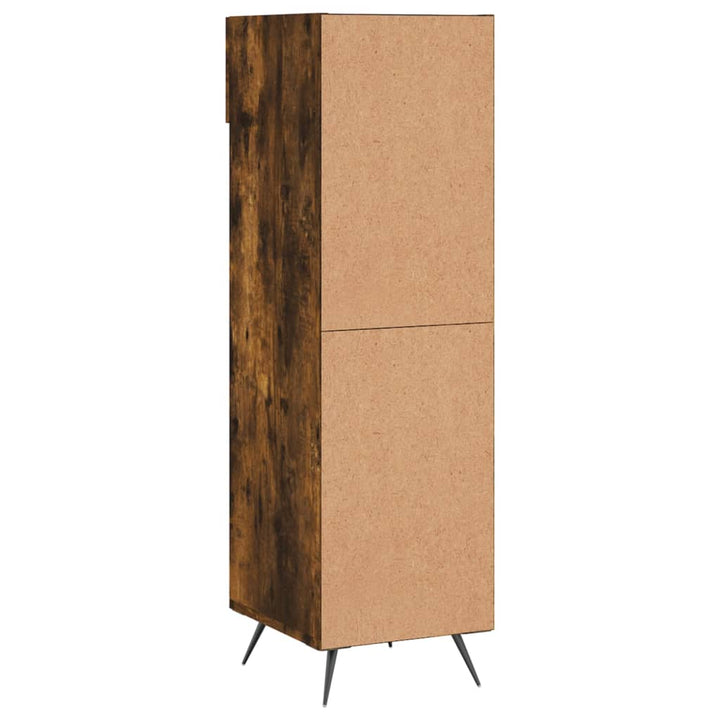 Schoenenkast 30x35x105 cm bewerkt hout gerookt eikenkleurig