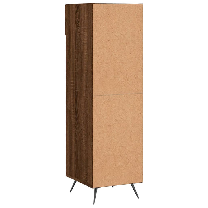 Schoenenkast 30x35x105 cm bewerkt hout bruin eikenkleur