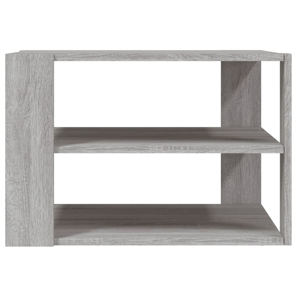 Salontafel 59,5x59,5x40 cm bewerkt hout grijs sonoma