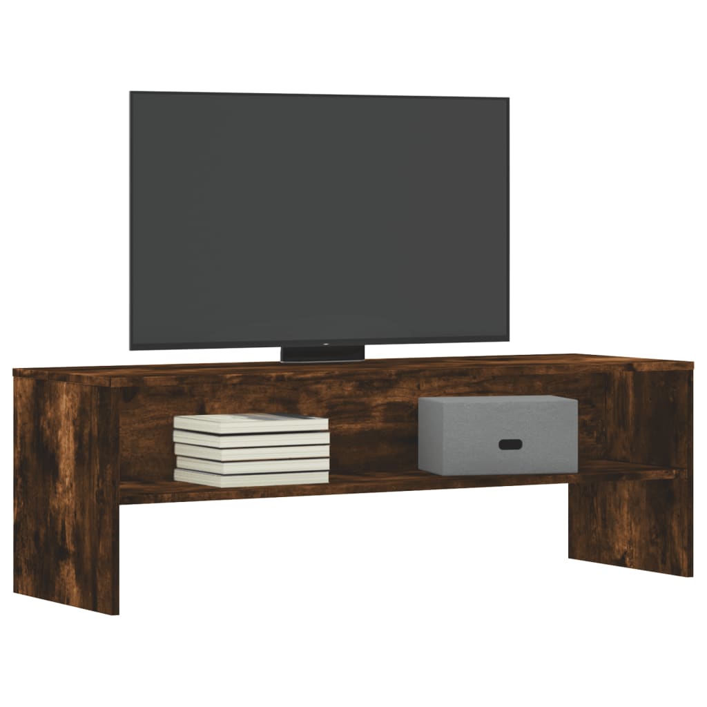 Tv-meubel 120x40x40 cm bewerkt hout gerookt eikenkleurig