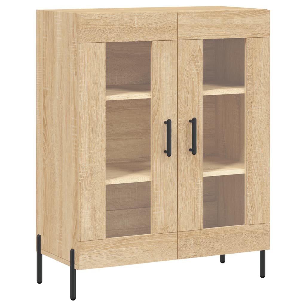 Hoge kast 69,5x34x180 cm bewerkt hout sonoma eikenkleurig