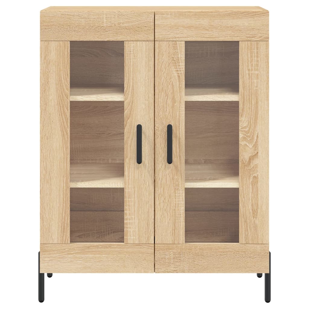 Hoge kast 69,5x34x180 cm bewerkt hout sonoma eikenkleurig