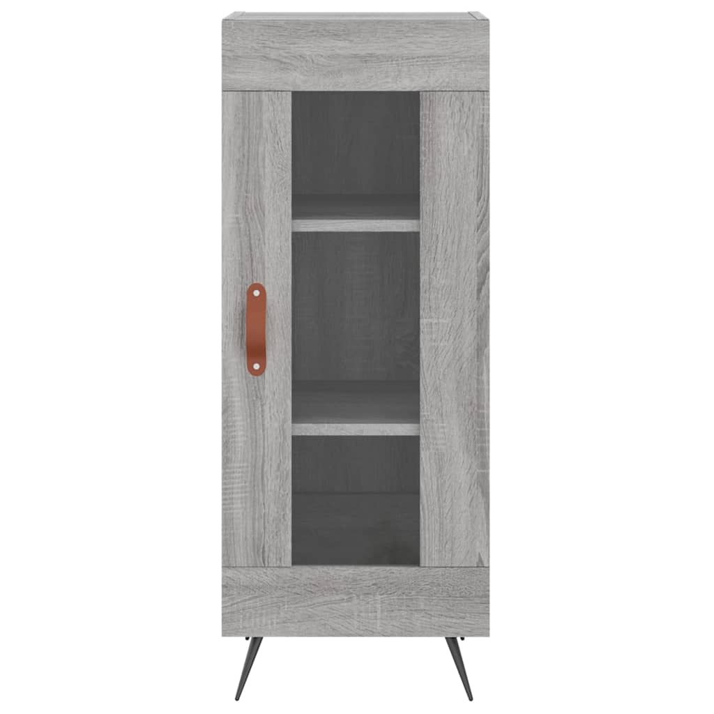 Hoge kast 34,5x34x180 cm bewerkt hout grijs sonoma eikenkleurig