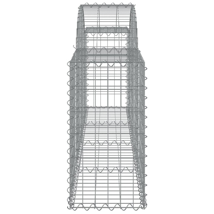 Schanskorven 25 st gewelfd 200x30x60/80 cm gegalvaniseerd ijzer