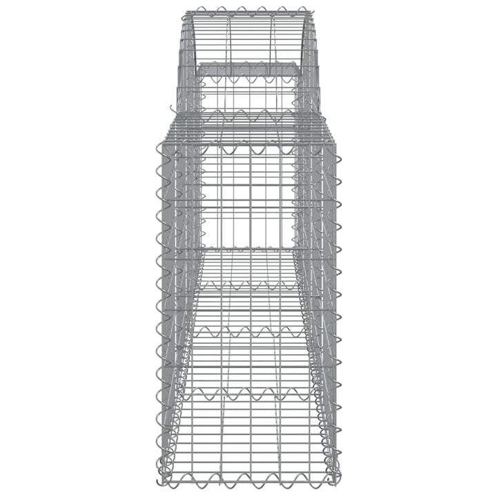 Schanskorven 30 st gewelfd 200x30x60/80 cm gegalvaniseerd ijzer