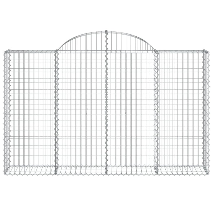 Schanskorven 18 st gewelfd 200x30x120/140 cm ijzer