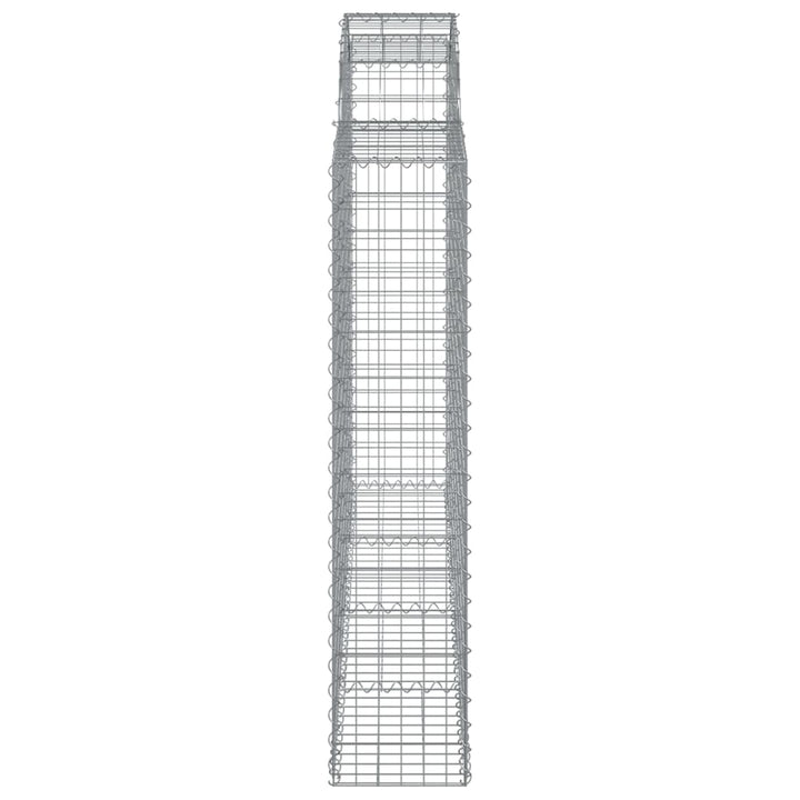 Schanskorven 13 st gewelfd 200x30x140/160 cm ijzer