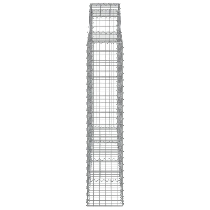 Schanskorven 20 st gewelfd 200x30x140/160 cm ijzer