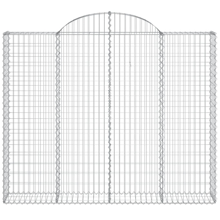 Schanskorven 9 st gewelfd 200x30x160/180 cm ijzer