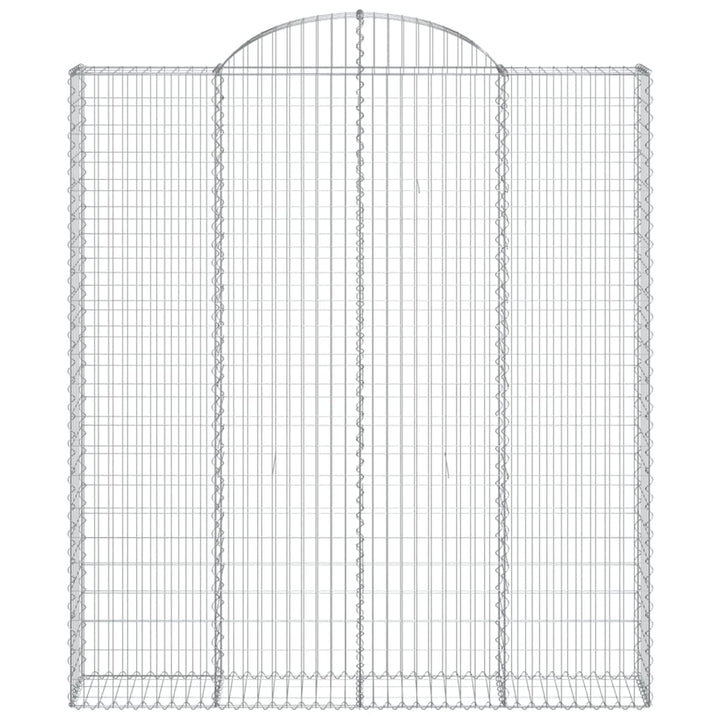 Schanskorven 6 st gewelfd 200x30x220/240 cm ijzer