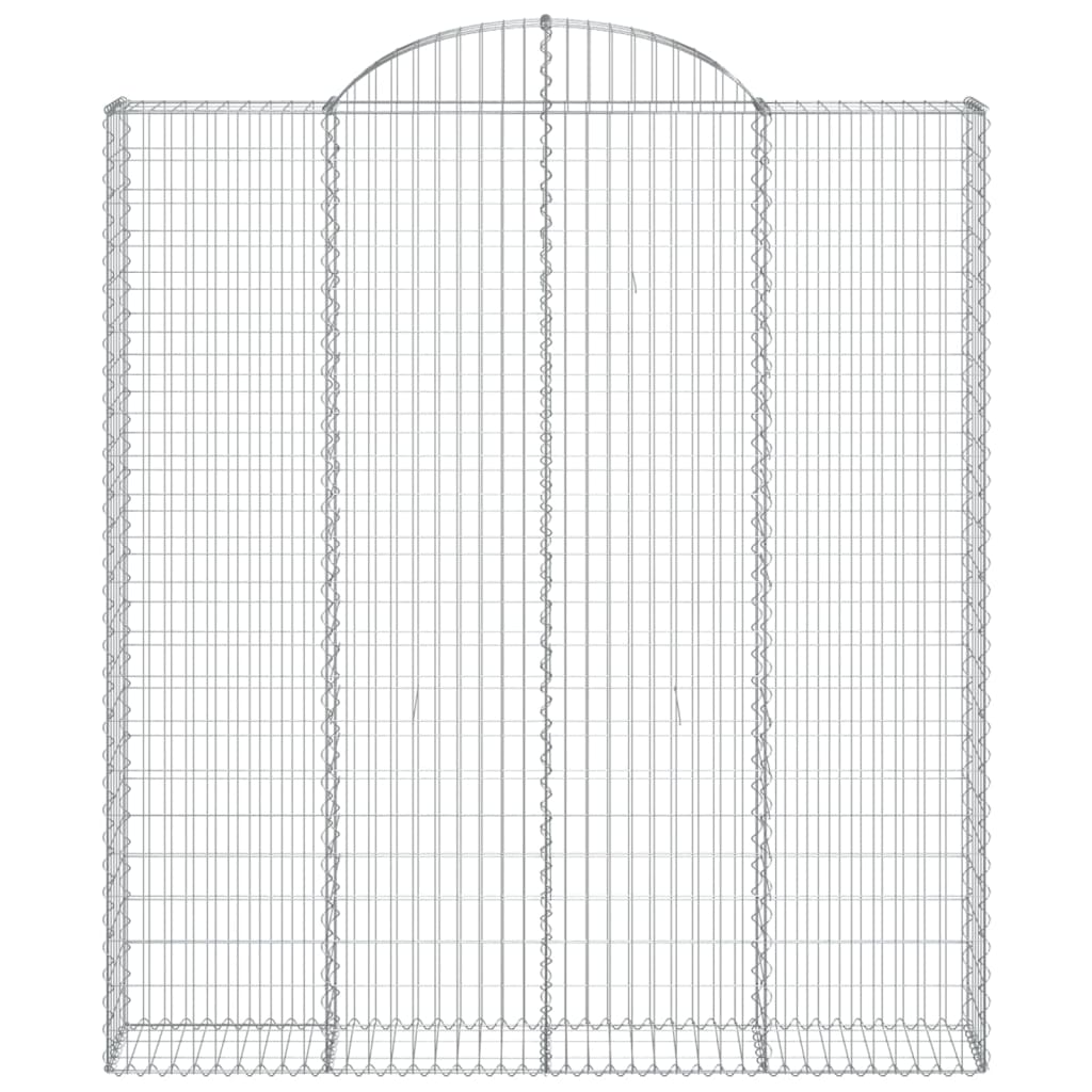 Schanskorven 7 st gewelfd 200x30x220/240 cm ijzer