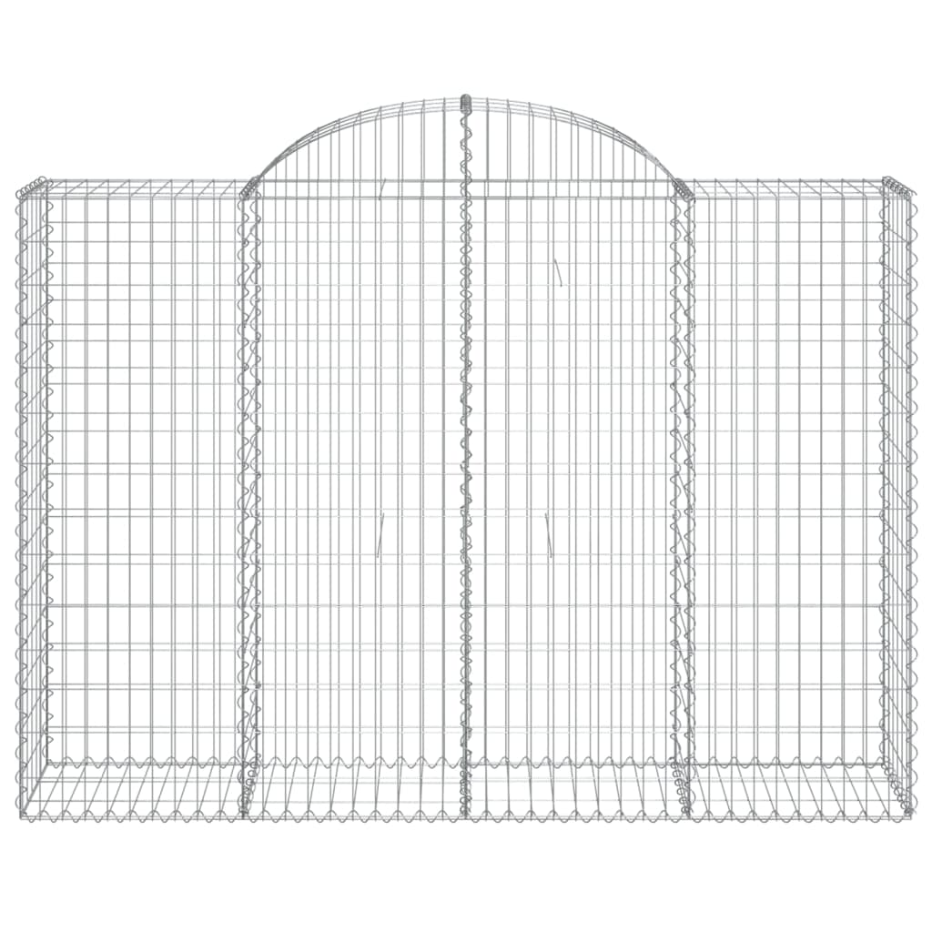 Schanskorven 25 st gewelfd 200x50x140/160 cm ijzer