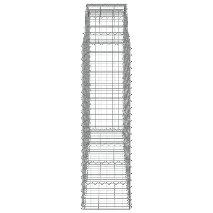 Schanskorven 25 st gewelfd 200x50x140/160 cm ijzer