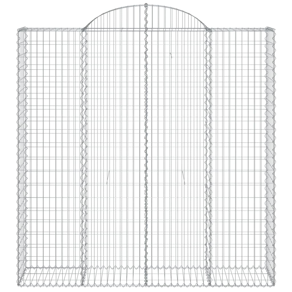 Schanskorven 7 st gewelfd 200x50x200/220 cm ijzer