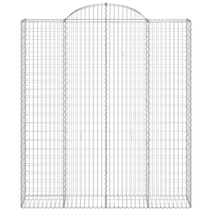 Schanskorven 7 st gewelfd 200x50x220/240 cm ijzer