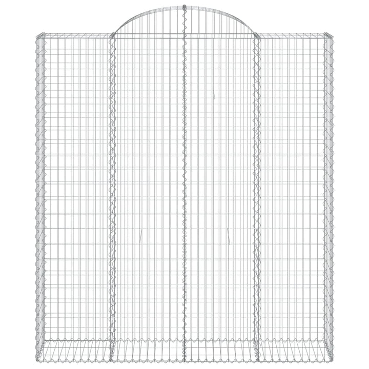 Schanskorven 9 st gewelfd 200x50x220/240 cm ijzer