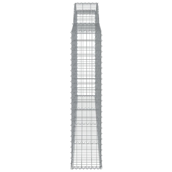 Schanskorven 13 st gewelfd 300x30x140/160 cm ijzer