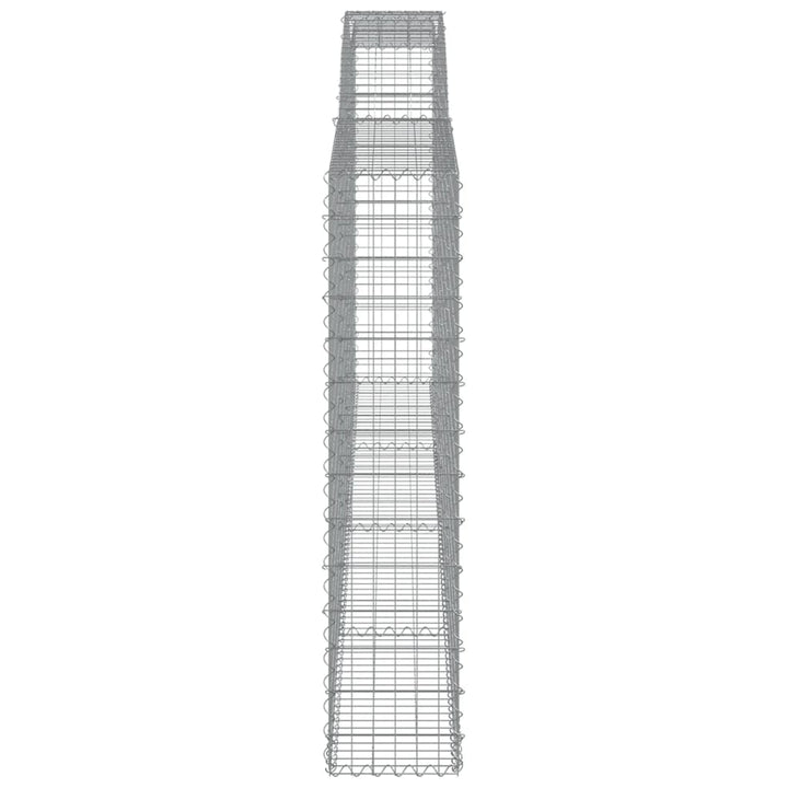 Schanskorven 10 st gewelfd 400x30x140/160 cm ijzer