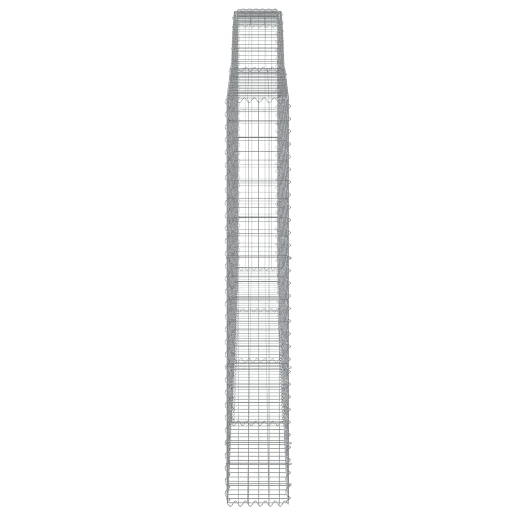 Schanskorven 6 st gewelfd 400x30x200/220 cm ijzer