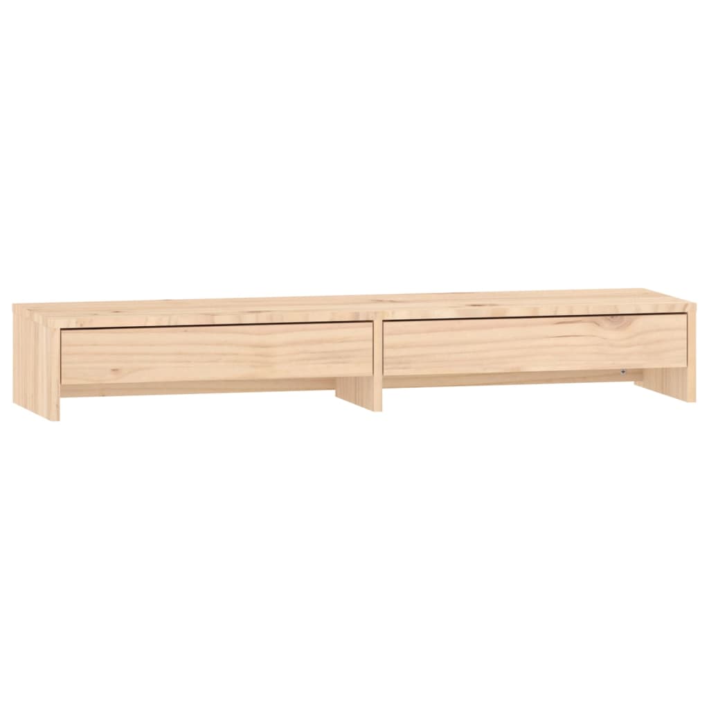 Monitorstandaard 100x27x15 cm massief grenenhout