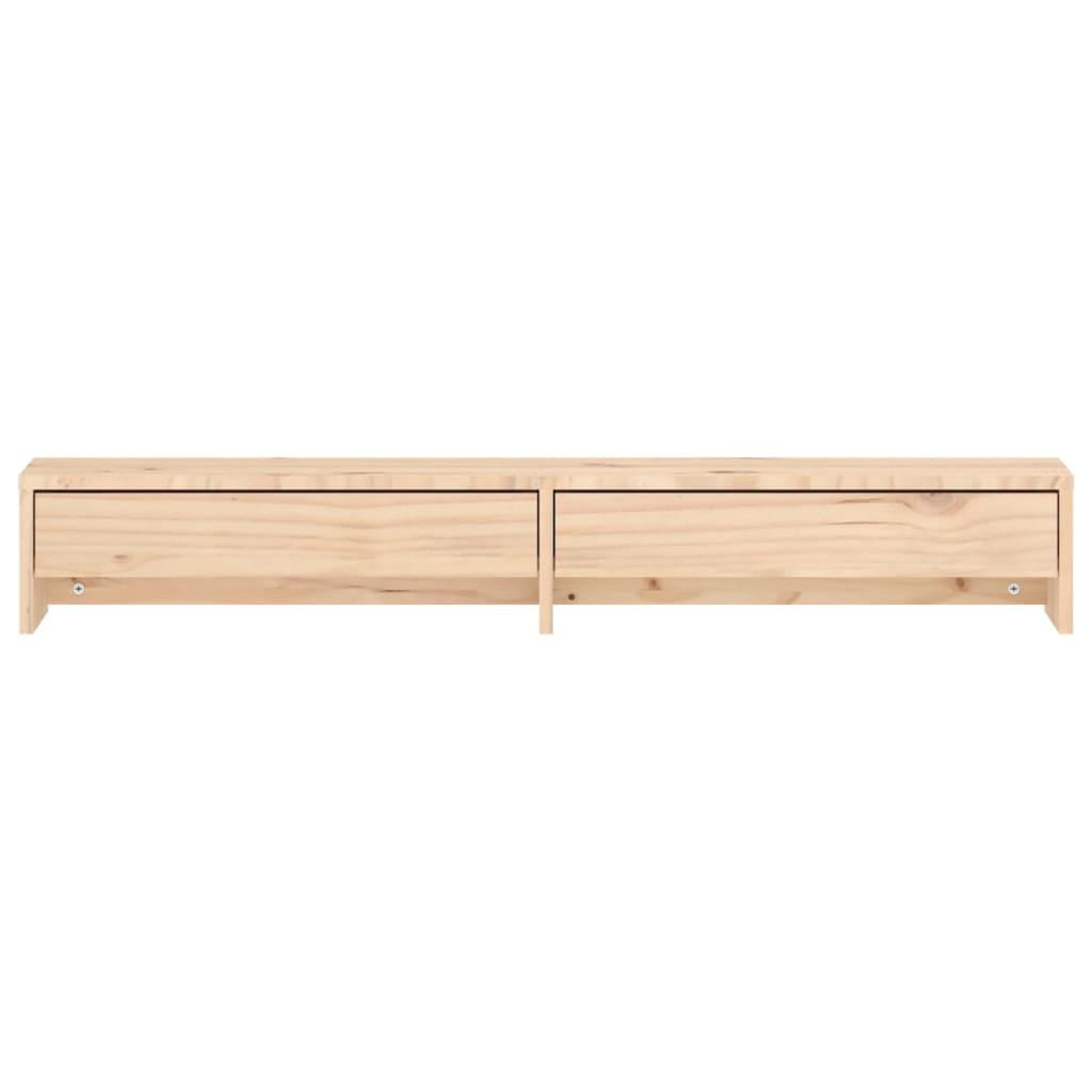 Monitorstandaard 100x27x15 cm massief grenenhout