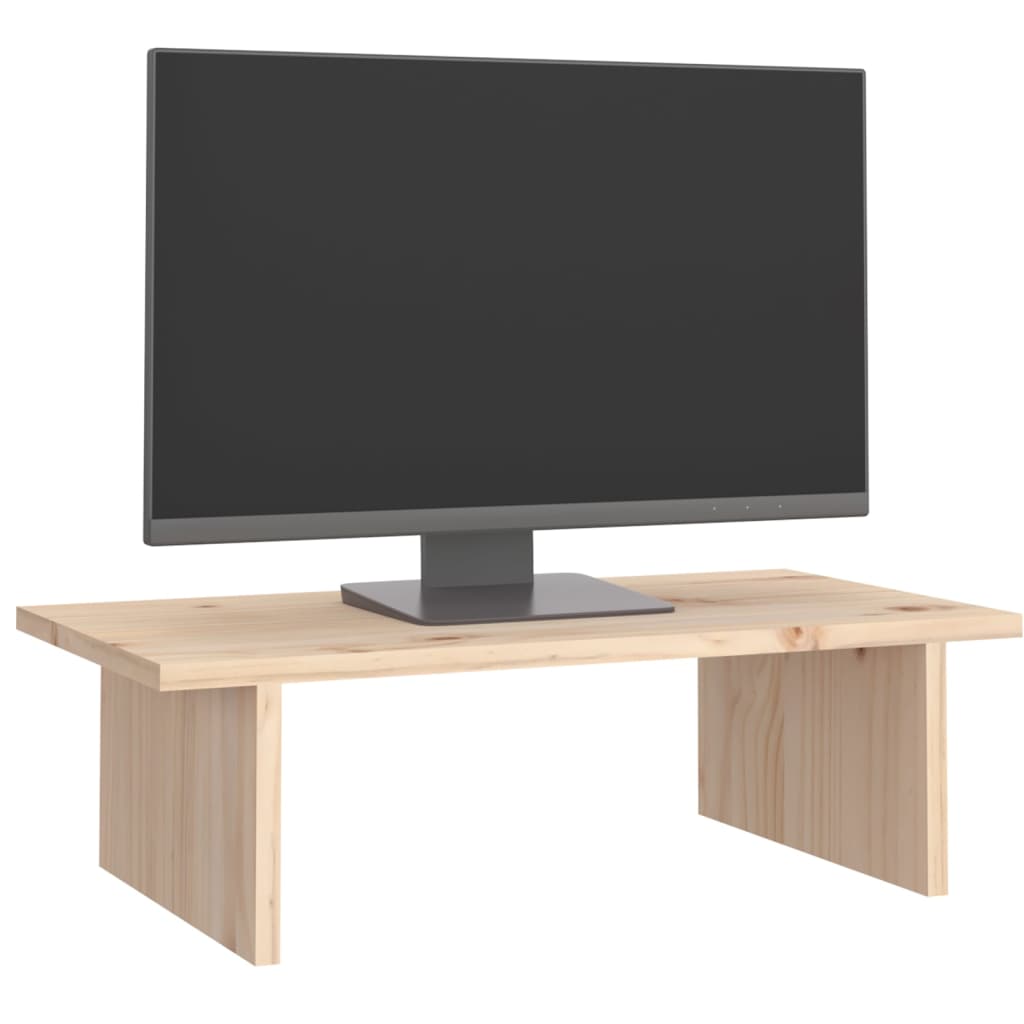 Monitorstandaard 50x27x15 cm massief groenhout