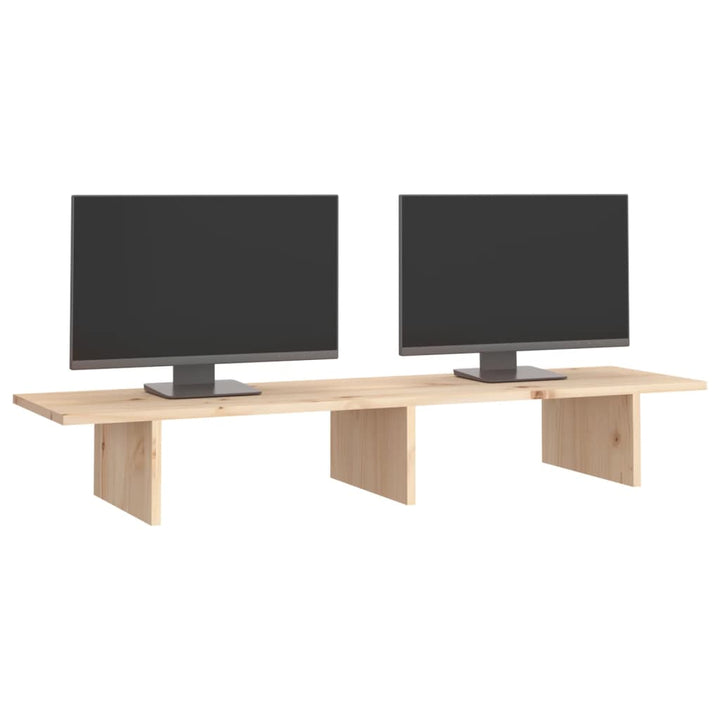 Monitorstandaard 100x27x15 cm massief grenenhout