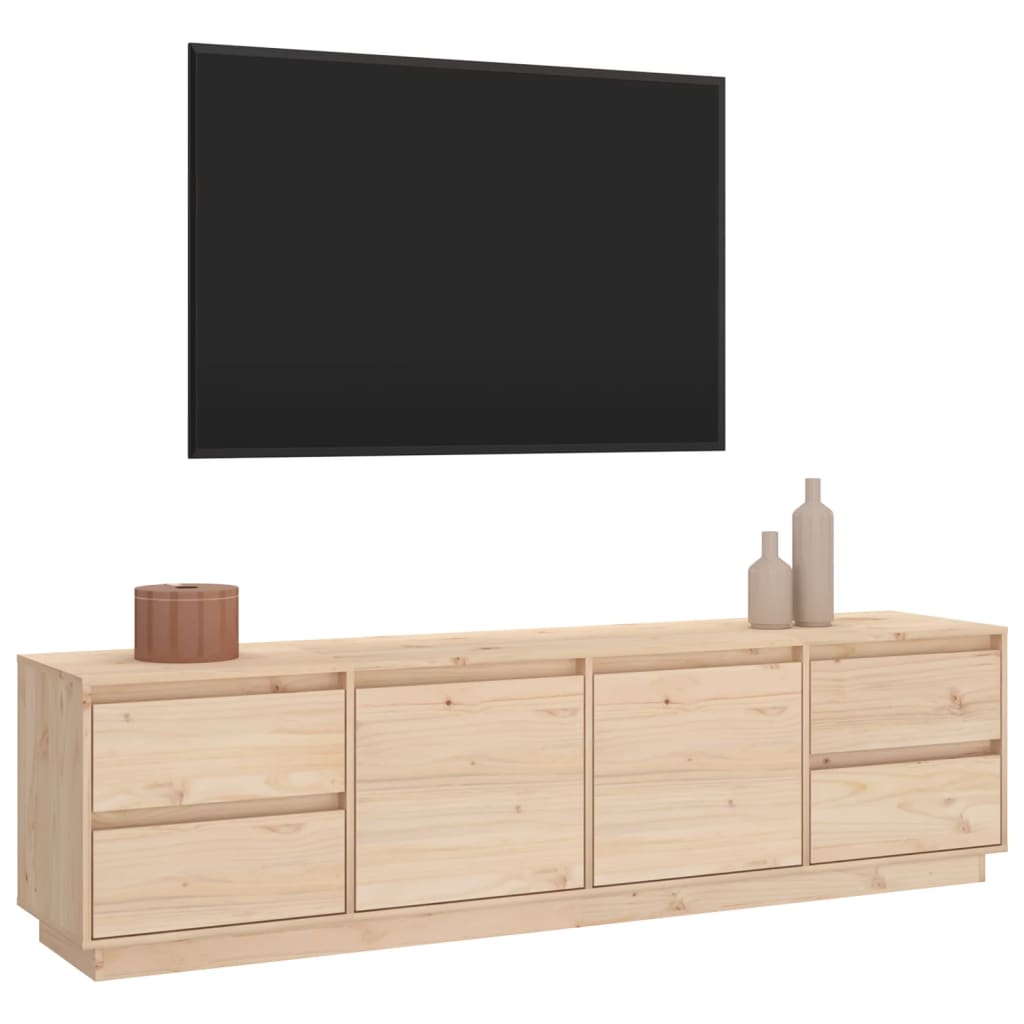 Tv-meubel 176x37x47,5 cm massief groenhout