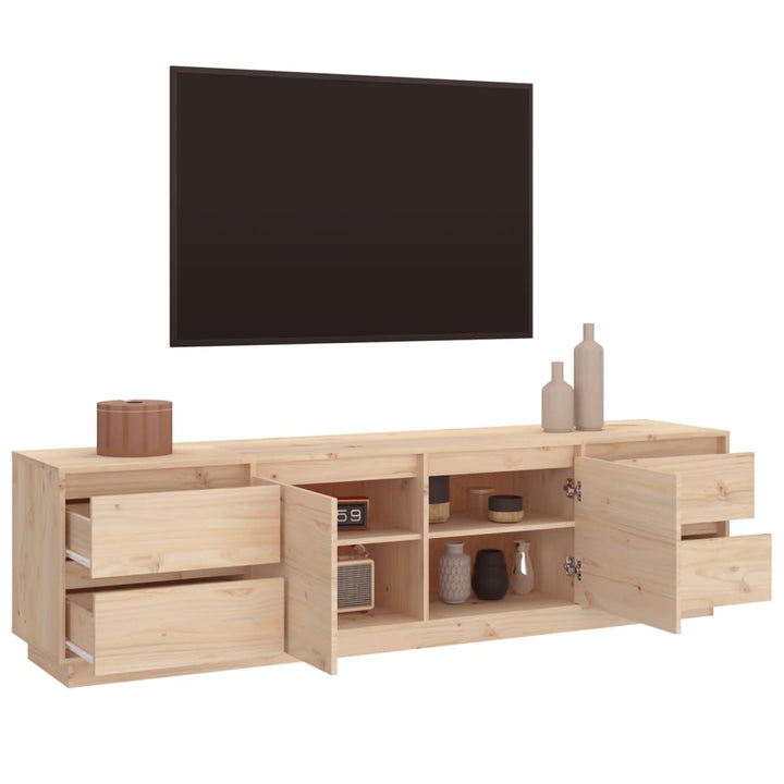 Tv-meubel 176x37x47,5 cm massief groenhout