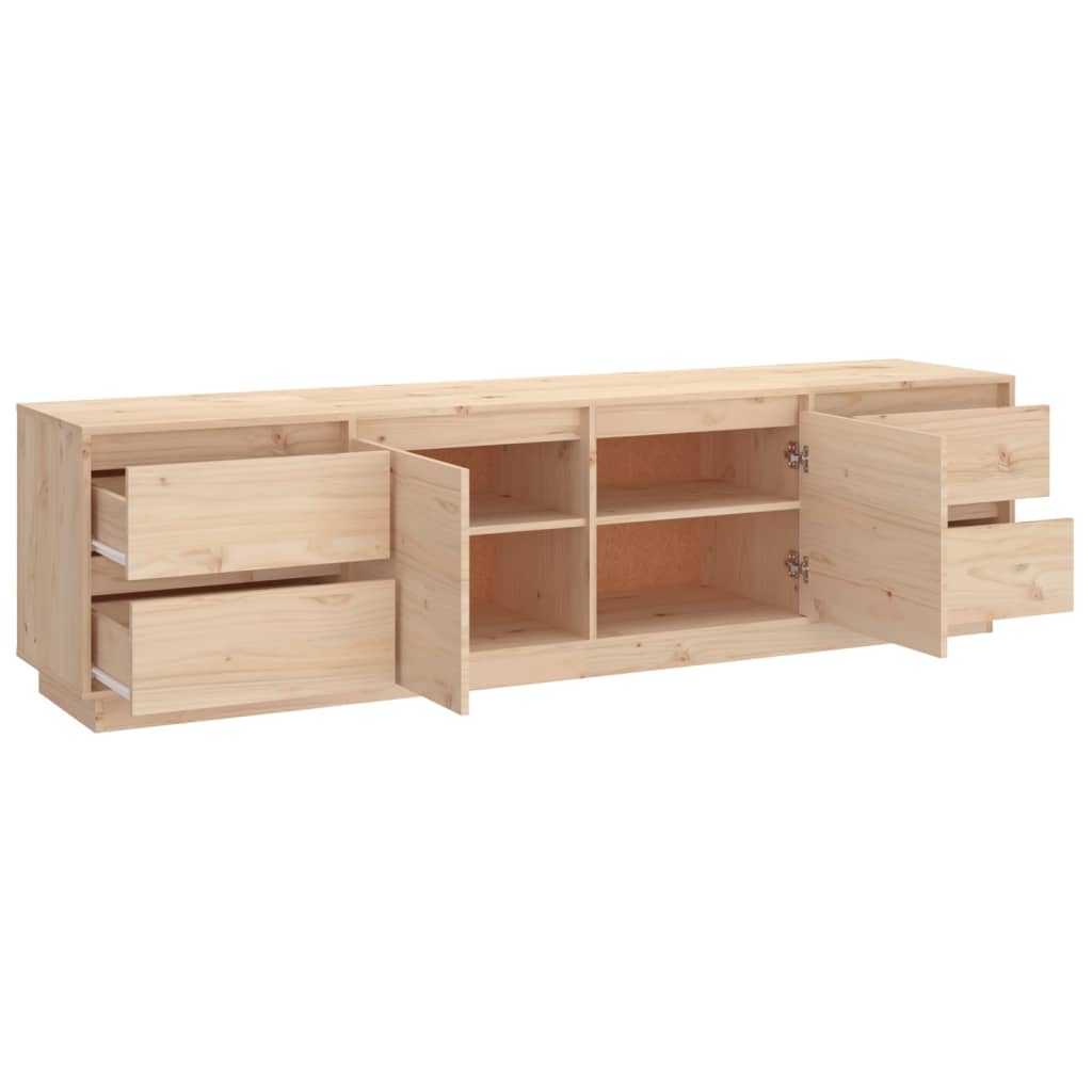 Tv-meubel 176x37x47,5 cm massief groenhout