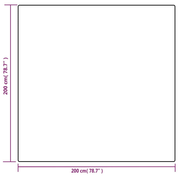 Verzwaringsdeken met hoes 200x200 cm 13 kg stof grijs