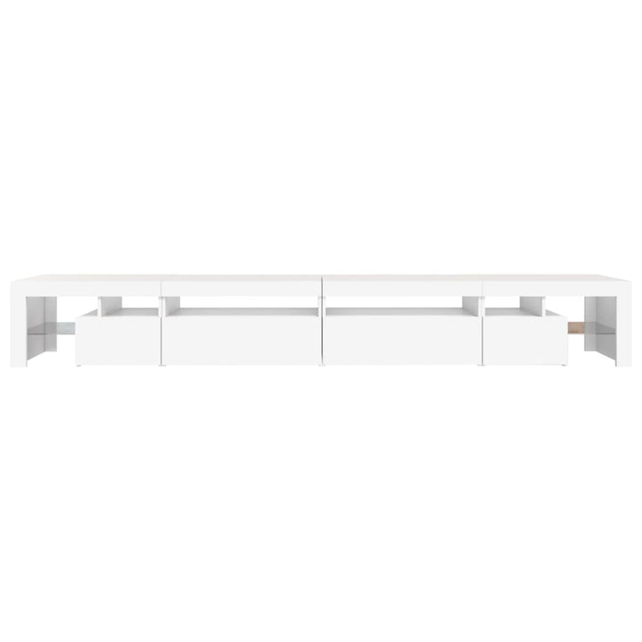 Tv-meubel met LED-verlichting 290x36,5x40 cm wit