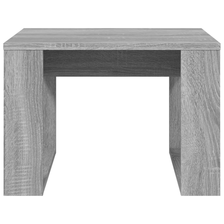 Bijzettafel 50x50x35 cm bewerkt hout grijs sonoma eikenkleurig