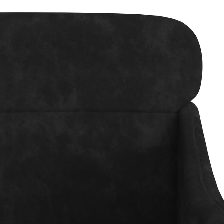 Fauteuil 63x76x80 cm fluweel zwart