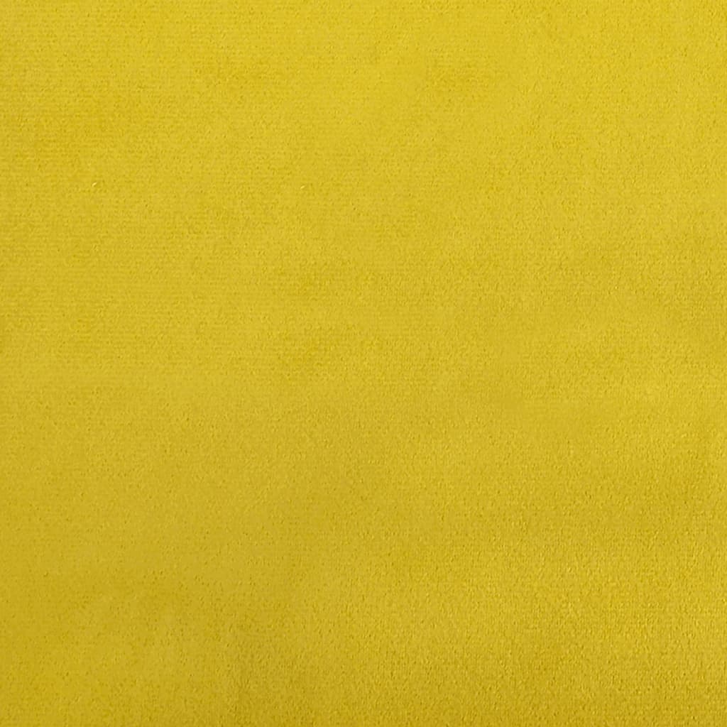 Fauteuil 63x76x80 cm fluweel geel