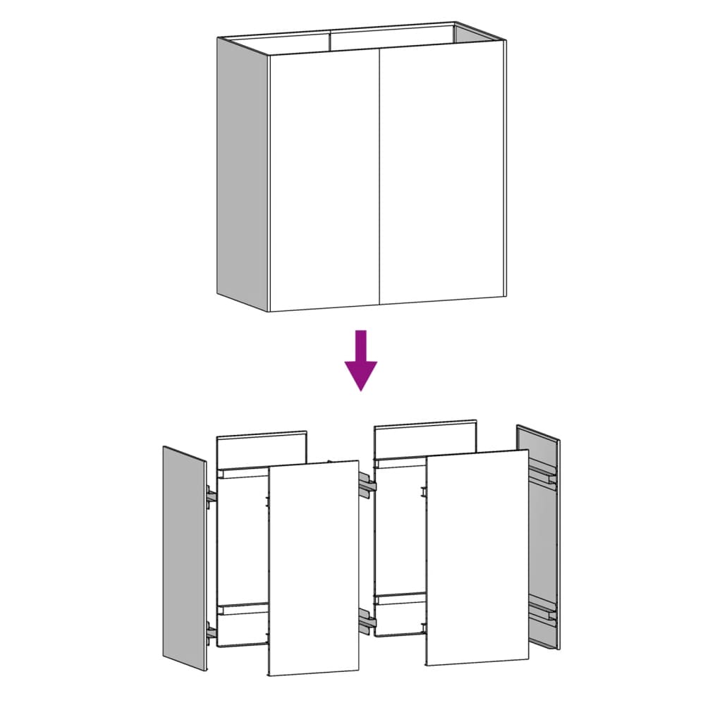 Wandhoofdbord 108x3x60 cm massief grenenhout grijs